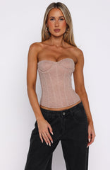 Cosmopolitan Strapless Bustier Champagne